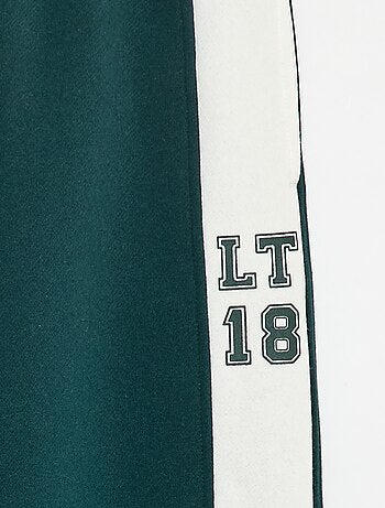 Jogging avec bandes contrastantes