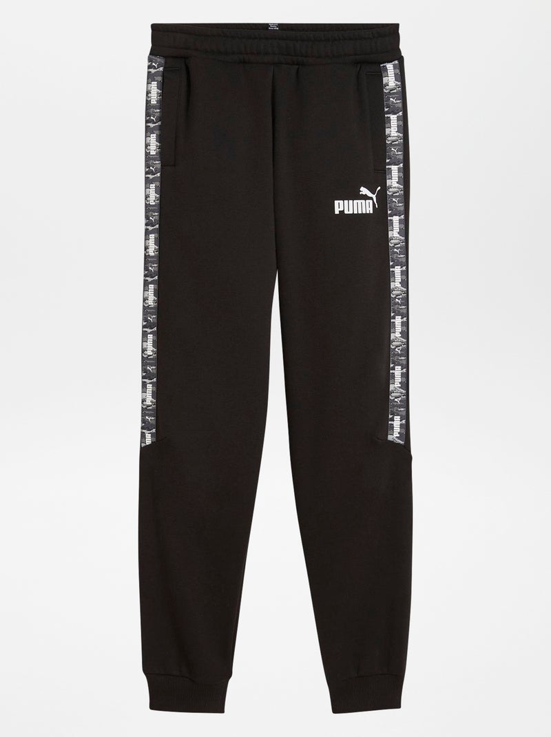 Jogging avec bandes fantaisies 'Puma' Noir - Kiabi