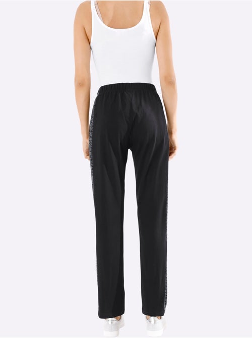 Jogging avec ceinture élastique et empiècement léopard - Taille standard - Moda Vilona - Kiabi
