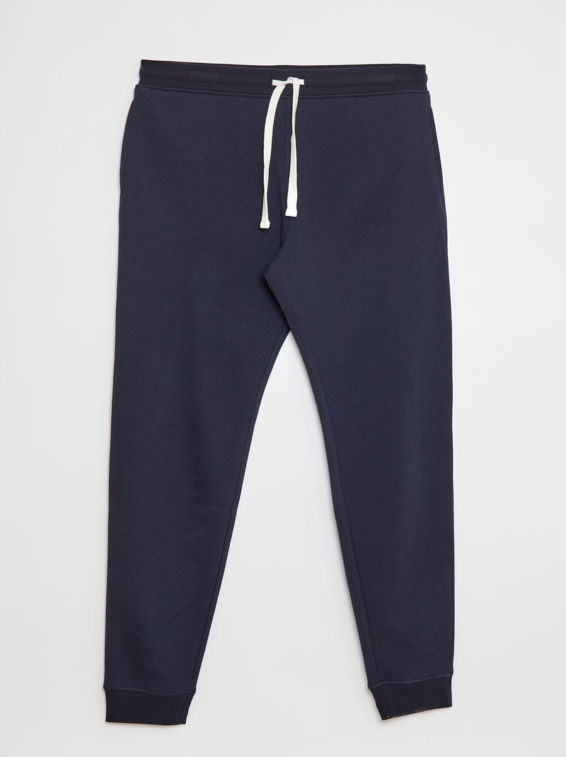 Jogging basique en molleton - L36 Bleu - Kiabi