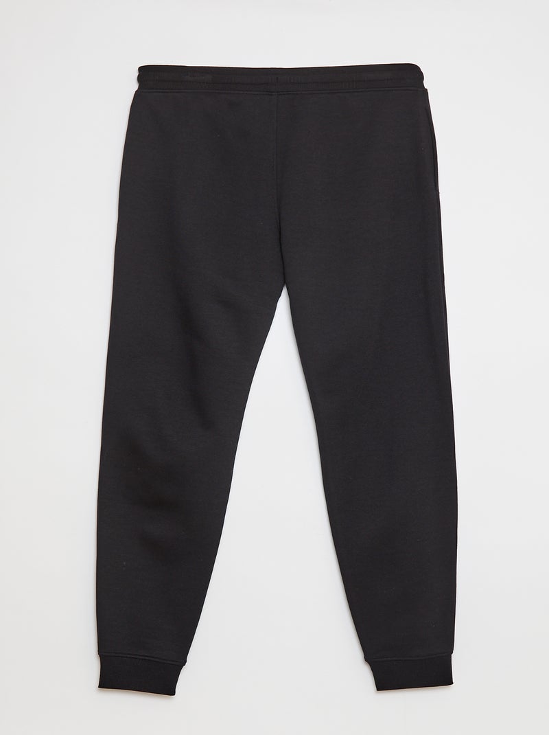 Jogging basique en molleton - L36 Noir - Kiabi