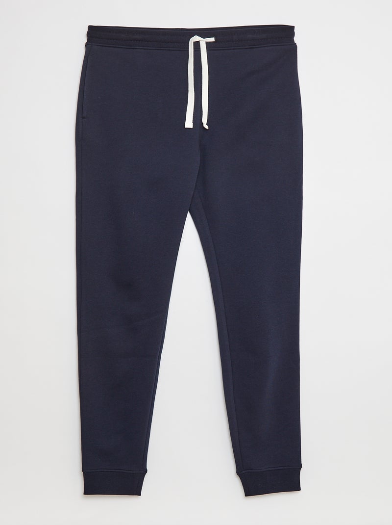 Jogging basique molleton - L38 Bleu - Kiabi