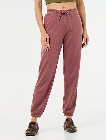 Pantalon jogging femme en maille lourde