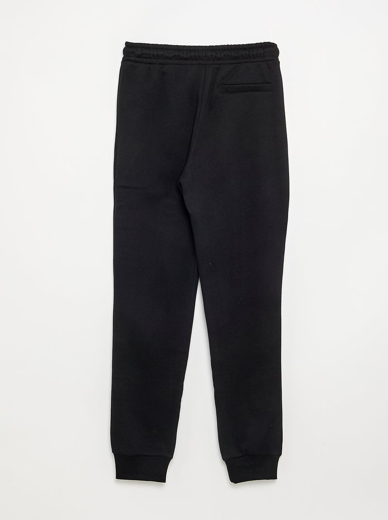 Jogging basique uni Noir - Kiabi