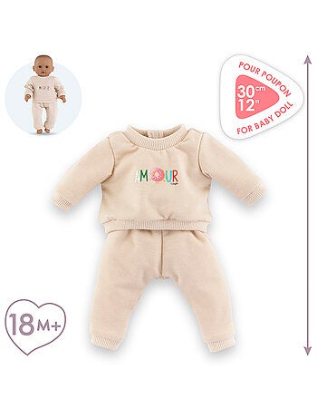 Jogging Beige pour poupon 30 cm