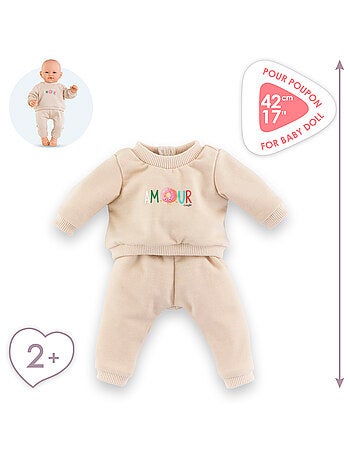 Jogging Beige pour poupon 42 cm