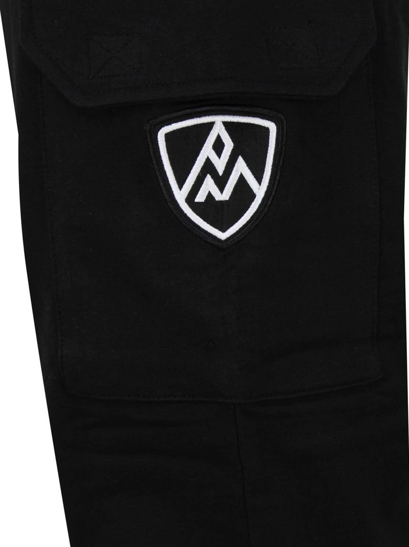 Jogging   CARGO - PEAK MOUNTAIN Noir Noir - Kiabi