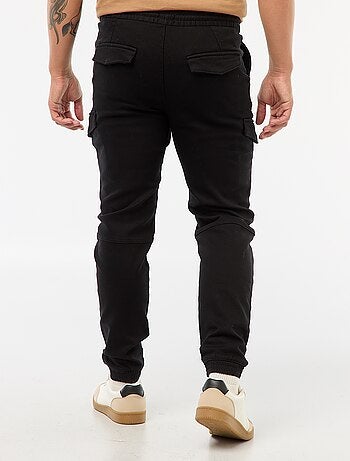 Jogging cargo uni en coton