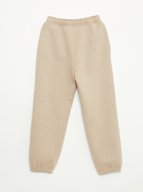 Jogging chaud uni avec doublure polaire - Kiabi