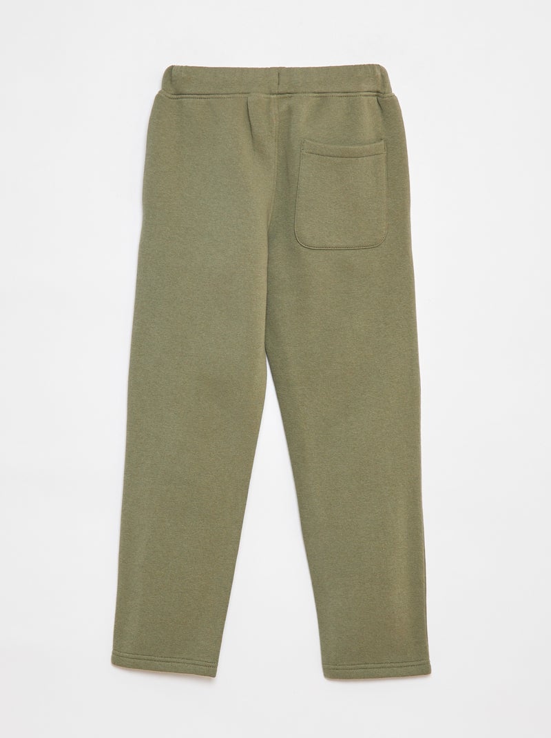 Jogging chiné avec ceinture ajustable Vert - Kiabi