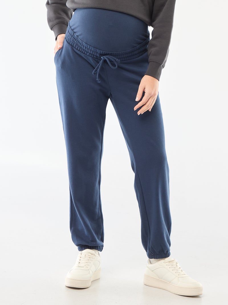 Jogging de maternité en french terry Bleu - Kiabi