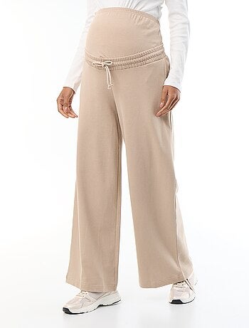 Jogging de maternité wide leg en french terry