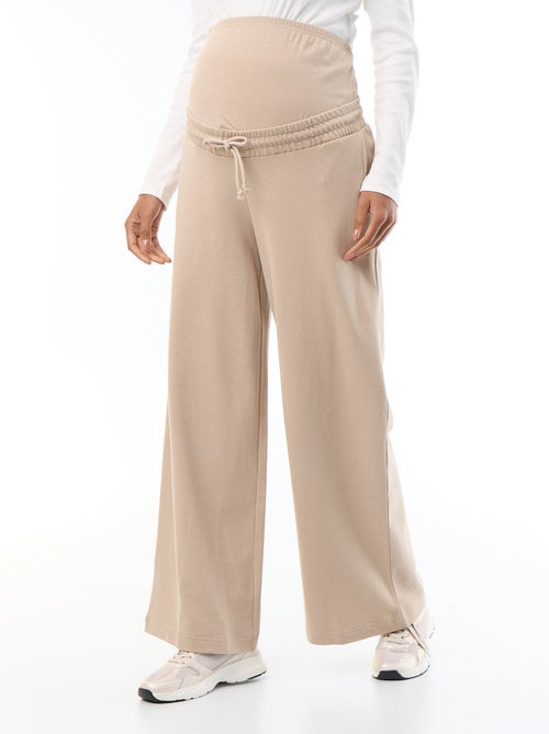 Jogging de maternité wide leg en french terry - Kiabi Jogging de maternité wide leg en french terry - Kiabi