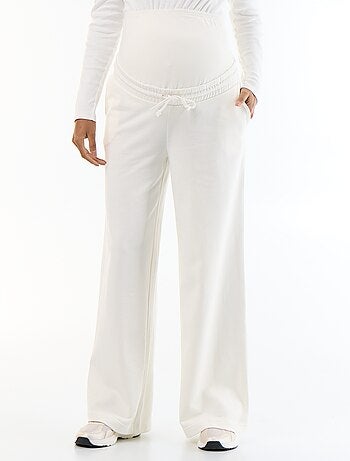 Jogging de maternité wide leg en french terry