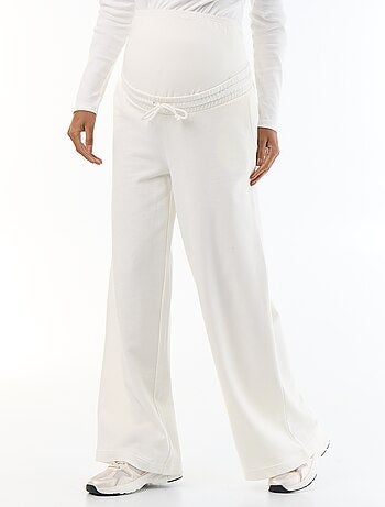 Jogging de maternité wide leg en french terry