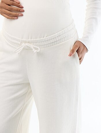 Jogging de maternité wide leg en french terry