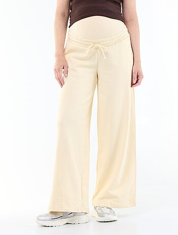 Jogging de maternité wide leg en french terry