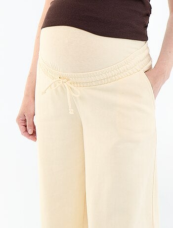 Jogging de maternité wide leg en french terry