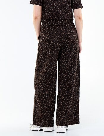Jogging de maternité wide leg en french terry