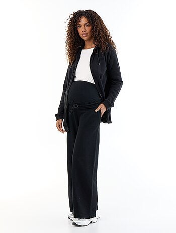 Jogging de maternité wide leg en french terry