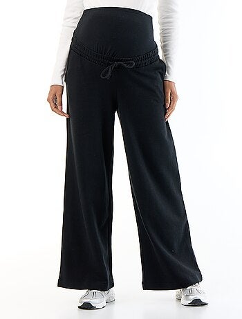 Jogging de maternité wide leg en french terry