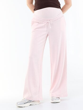 Jogging de maternité wide leg en french terry