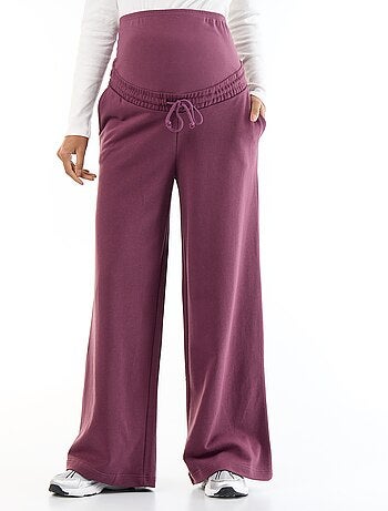 Jogging de maternité wide leg en french terry