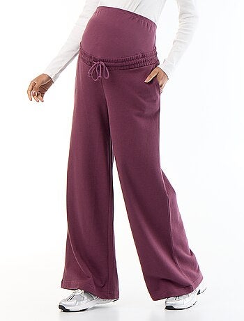 Jogging de maternité wide leg en french terry