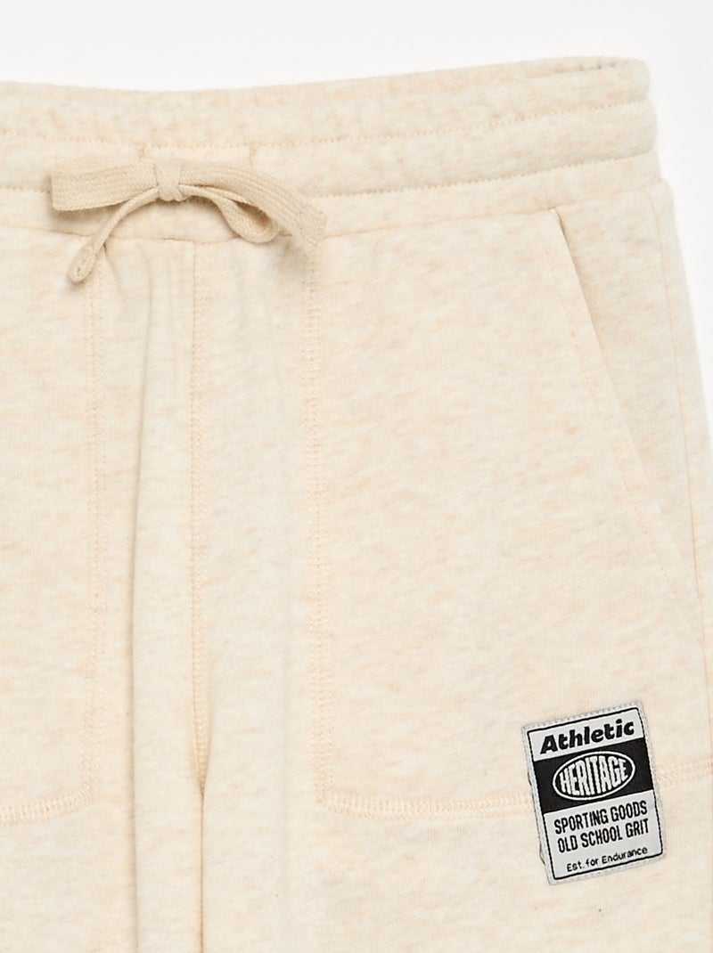 Jogging de sport en French Terry Beige - Kiabi