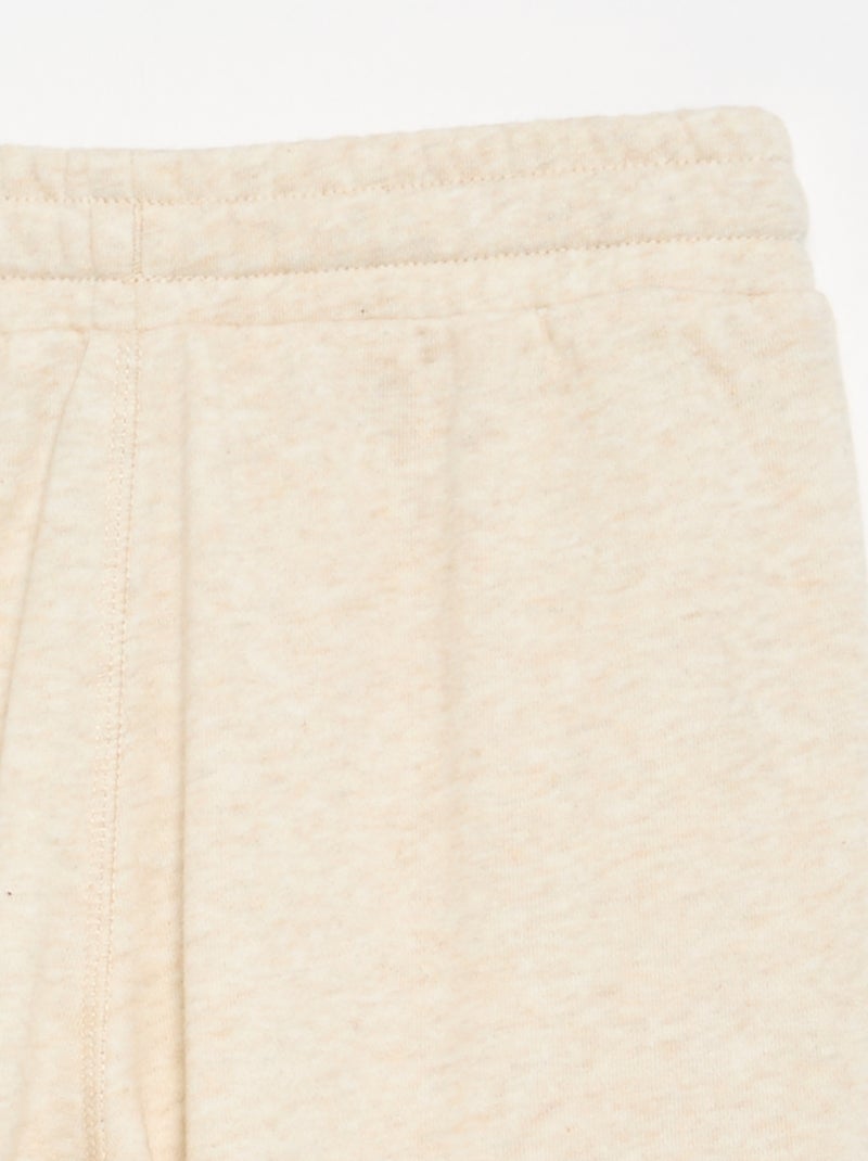 Jogging de sport en French Terry Beige - Kiabi