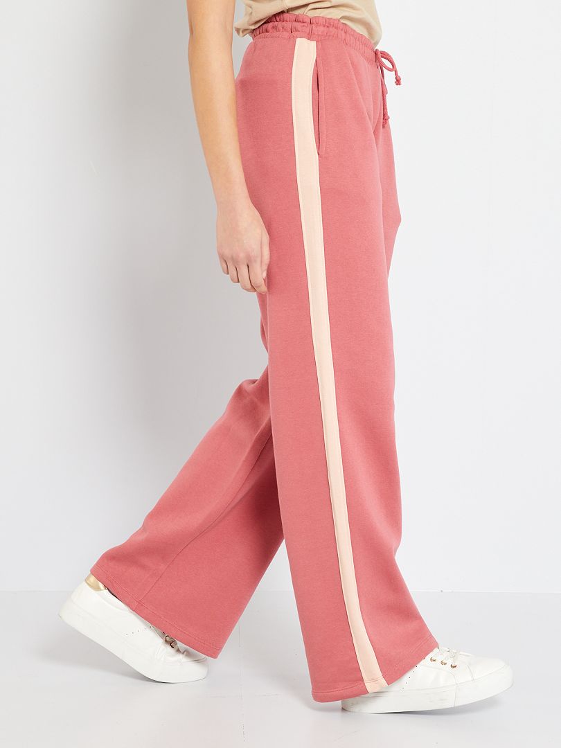 jogging femme noir et rose