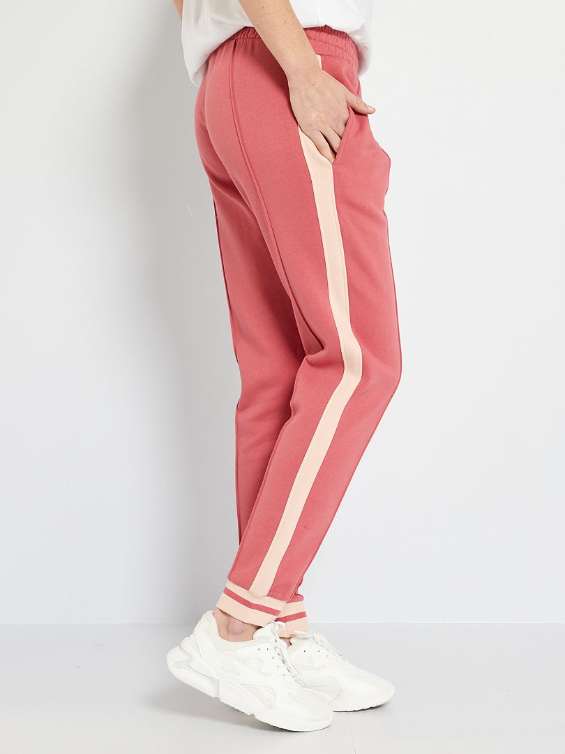 Pantalon de jogging taille haute - rose foncé - Kiabi - 12.00€