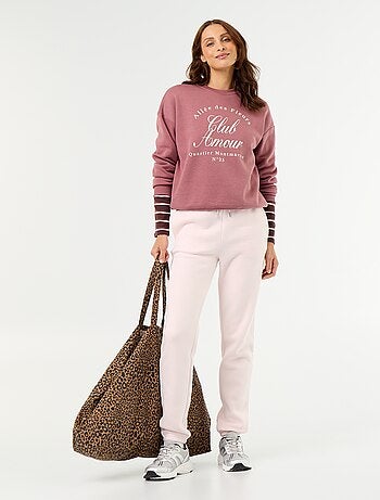 Pantalon de jogging femme en maille lourde