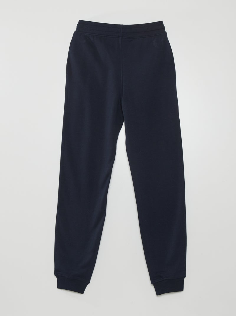 Jogging en french terry Bleu marine - Kiabi