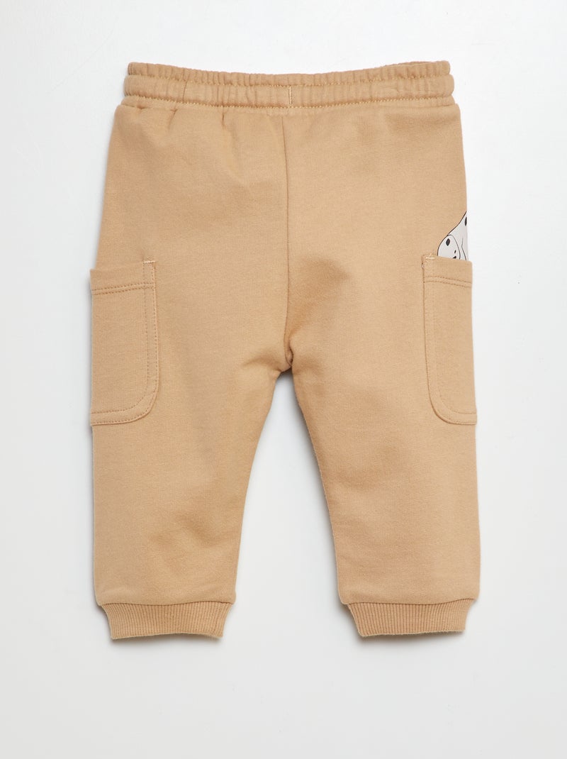 Jogging en french terry 'Disney' BEIGE - Kiabi