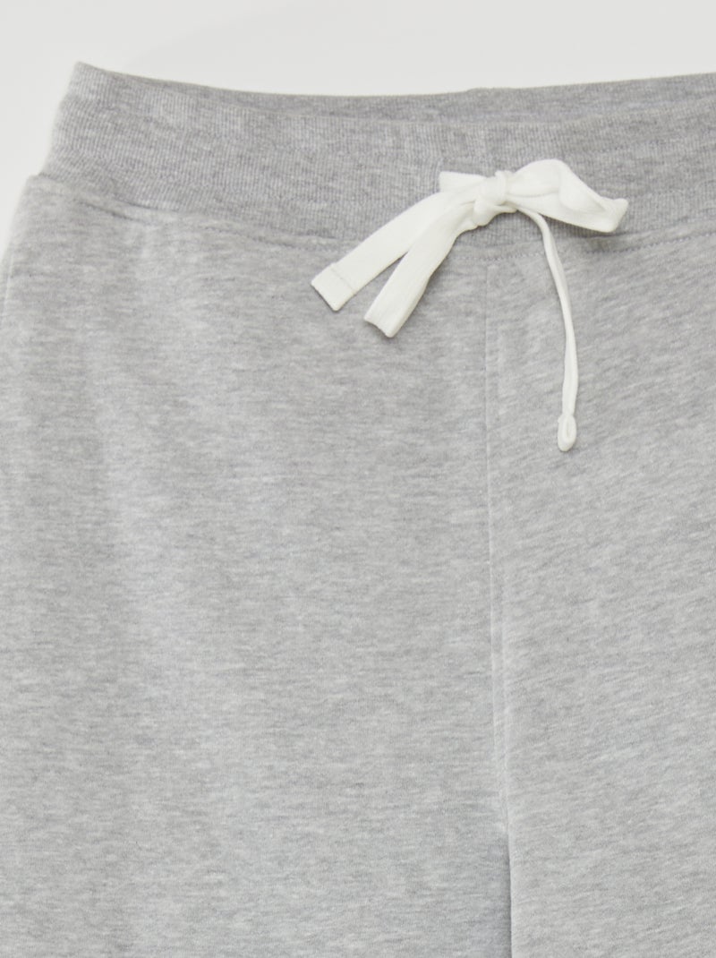 Jogging en french terry Gris clair - Kiabi