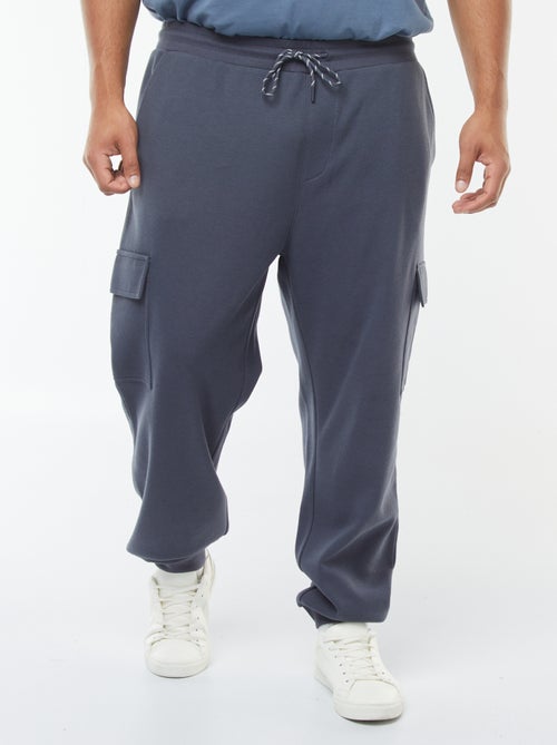 Jogging en maille piquée avec poches à rabat - Kiabi