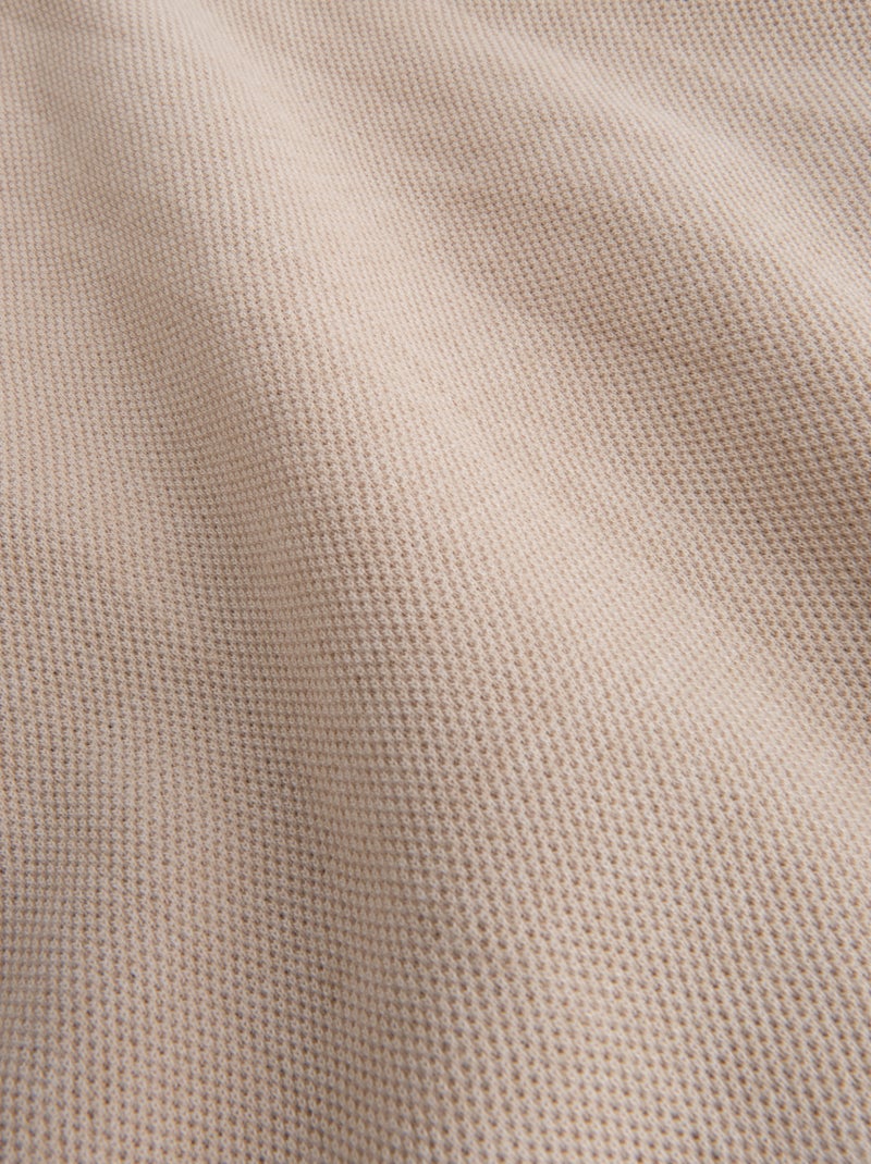 Jogging en maille piquée Beige - Kiabi