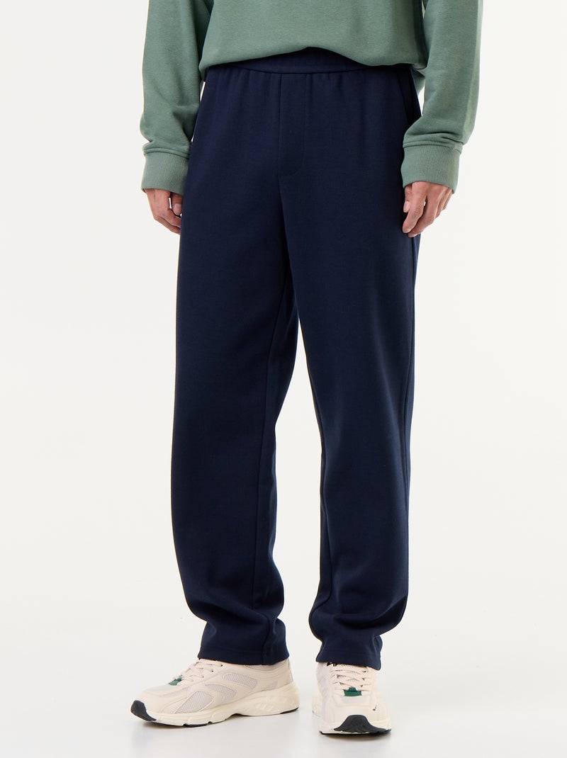 Jogging en maille piquée Bleu - Kiabi