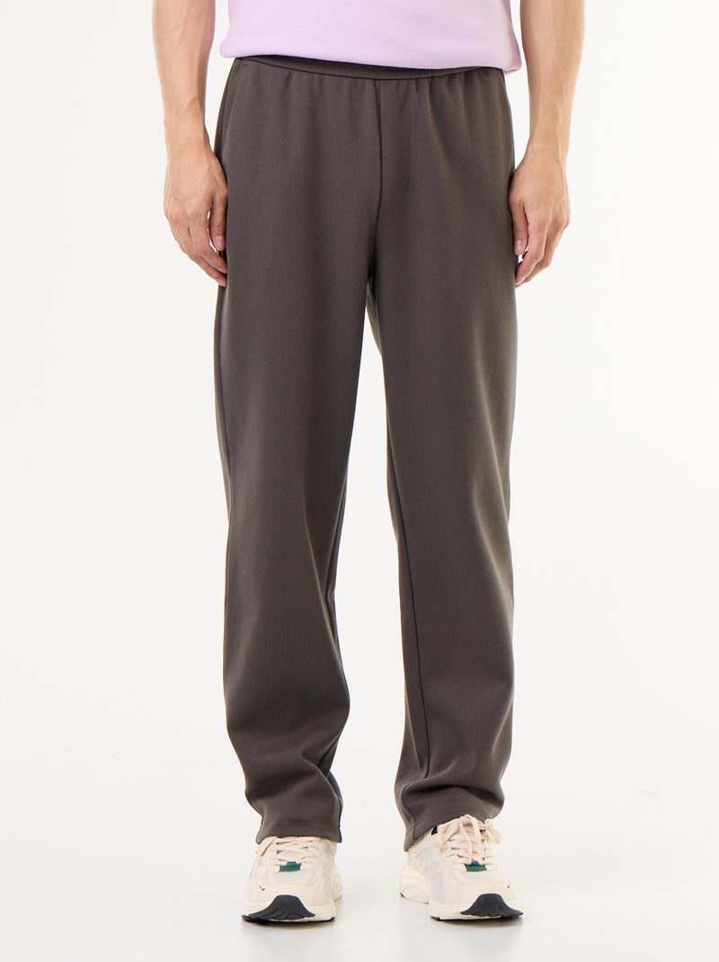 Jogging en maille piquée Kaki - Kiabi