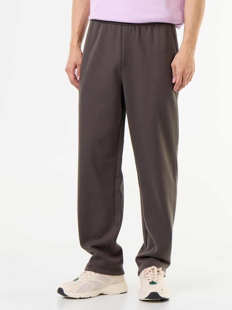 Jogging en maille piquée Kaki - Kiabi