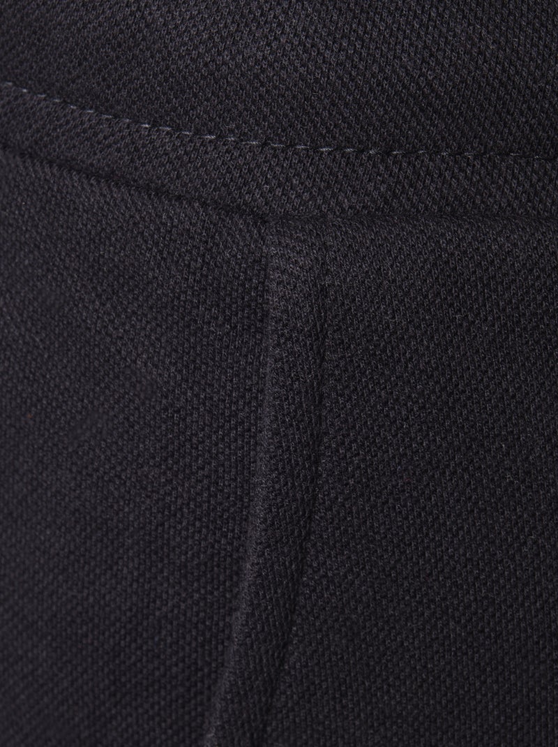 Jogging en maille piquée Noir - Kiabi