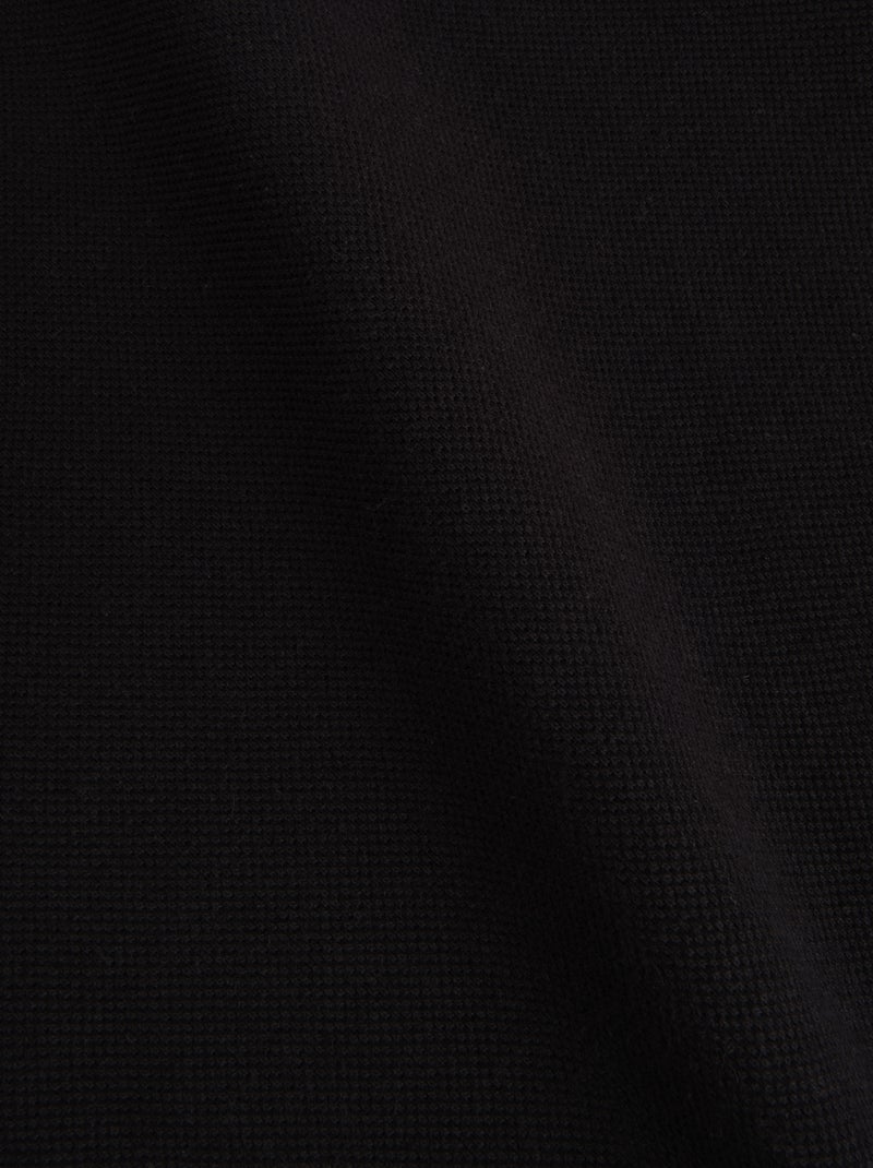 Jogging en maille piquée Noir - Kiabi