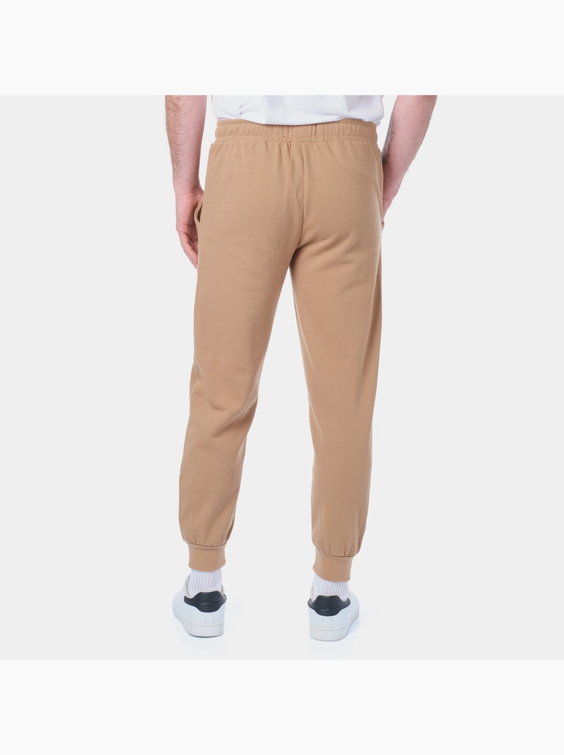 Jogging en maille piquée Taupe - Kiabi