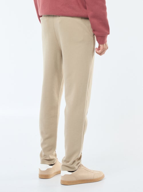 Jogging en maille piquée uni - Kiabi