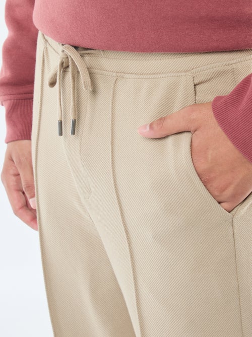 Jogging en maille piquée uni - Kiabi