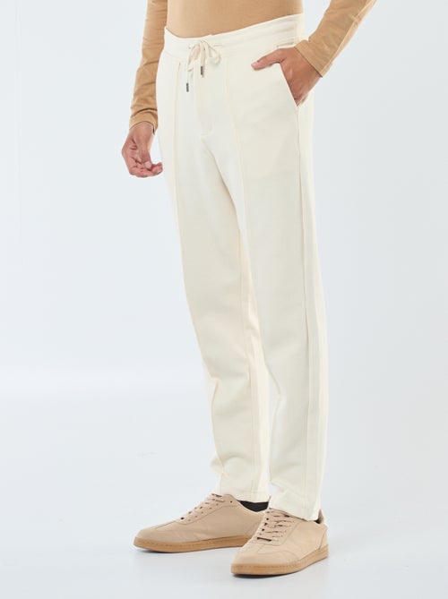 Jogging en maille piquée uni - Kiabi