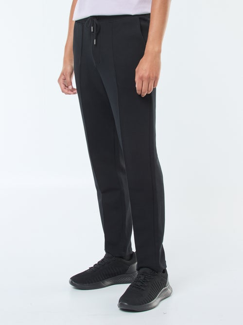 Jogging en maille piquée uni - Kiabi