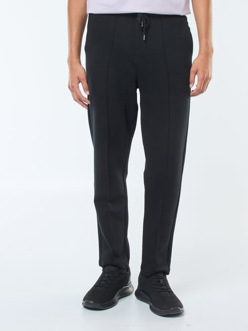 Jogging en maille piquée uni - Kiabi