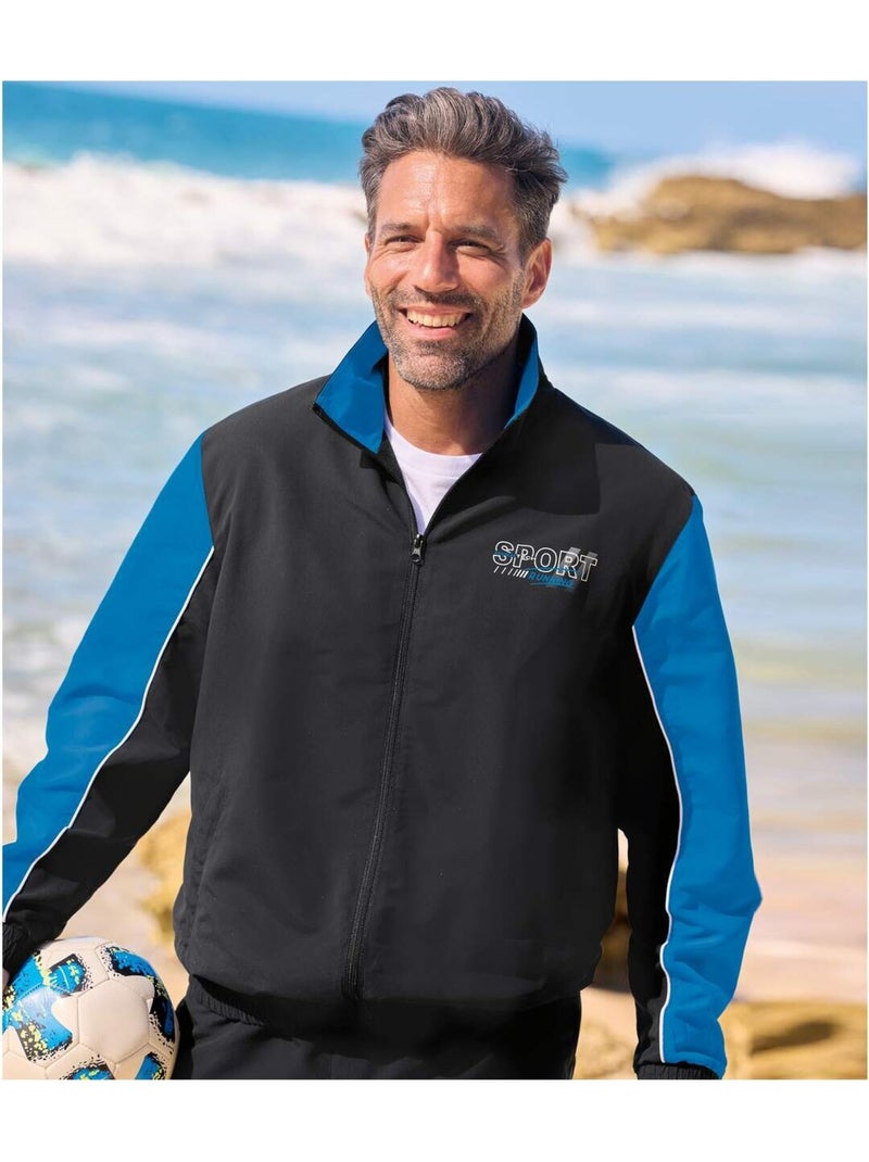 Jogging en Microfibre   - ATLAS FOR MEN Noir - Kiabi